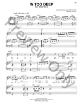 In Too Deep piano sheet music cover